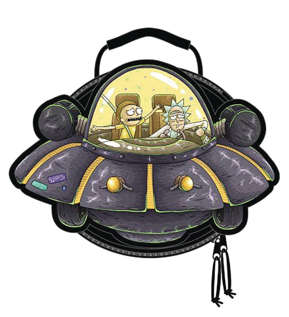 Rick and Morty Spaceship Die Cut Lunch box - Snapback Empire