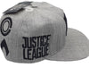 DC Comics Justice League Logo Grey Snapback Hat - Snapback Empire