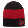 Marvel Deadpool Logo Black Slouch Beanie Hat - Snapback Empire