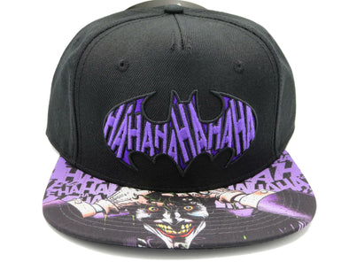Batman Joker Sublimated Bill Snapback Hat - Snapback Empire