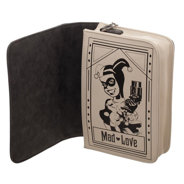 Harley Quinn DC Comics Mad Love Story Book Clutch Hand Bag Purse - Snapback Empire