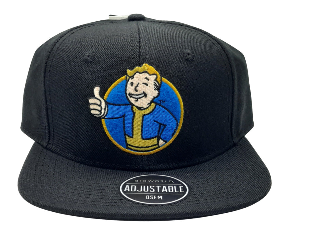 Fallout Vault-Tec Black Snapback Hat Cap– Snapback Empire