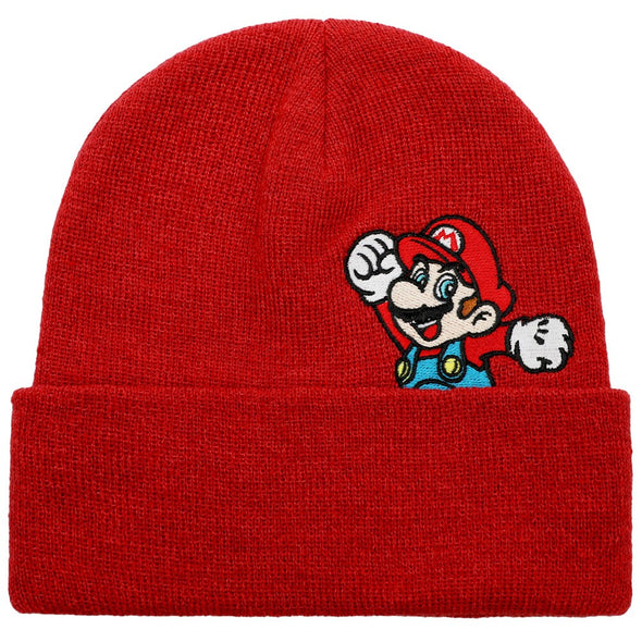 Nintendo Super Mario Red Beanie Hat - Snapback Empire