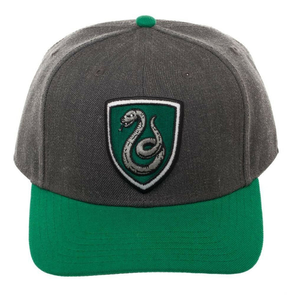 Harry Potter Slytherin Curved Bill Alumni Crest Snapback Hat - Snapback Empire
