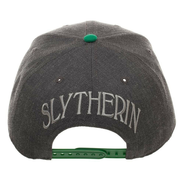 Harry Potter Slytherin Curved Bill Alumni Crest Snapback Hat - Snapback Empire
