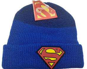 Superman Logo Blue Beanie Hat - Snapback Empire